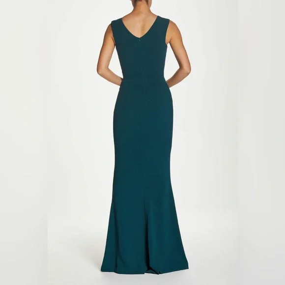New Dress the Population Sandra Gown In Pine Green Size Medium - Picture 3 of 12